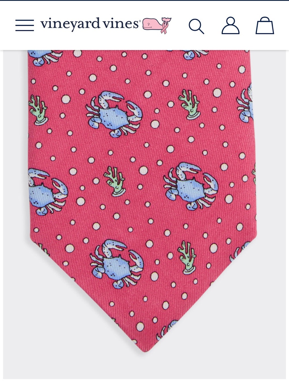 Vineyard Vines Boy’s Crab Tie NWOT
